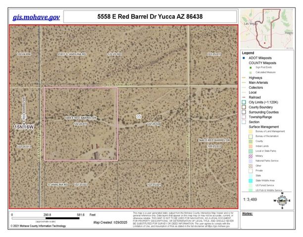 5558 E Red Barrel Road, Yucca, AZ 86438