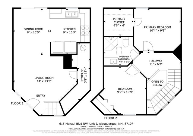 615 Menaul Boulevard NW UNIT J, Albuquerque, NM 87107