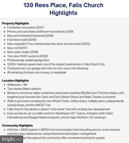 139 REES PL, Falls Church, VA 22046