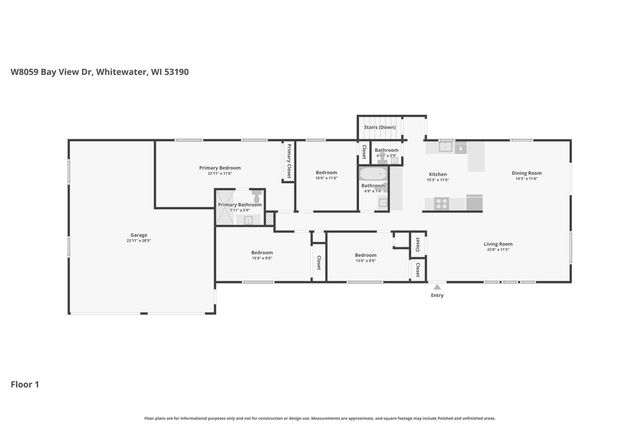 W8059 Bay View DRIVE, Whitewater, WI 53190