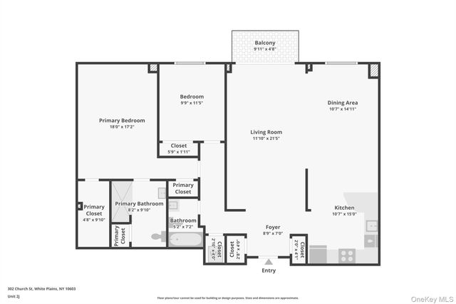 302 Church Street 2J, White Plains, NY 10603