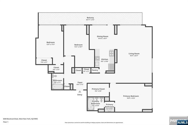 6040 Boulevard East 23G, West New York, NJ 07093