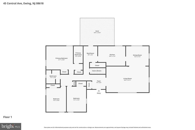 45 CENTRAL AVE, Ewing, NJ 08618