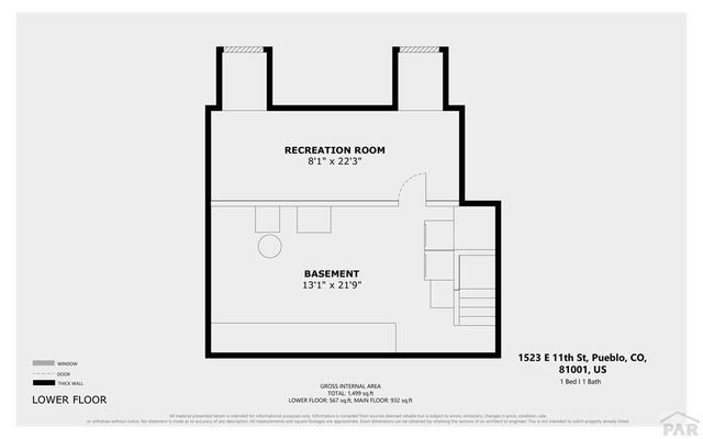 1523 E 11th St, Pueblo, CO 81001