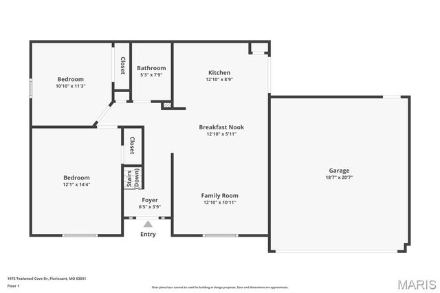 1973 Tealwood Cove Drive, Florissant, MO 63031