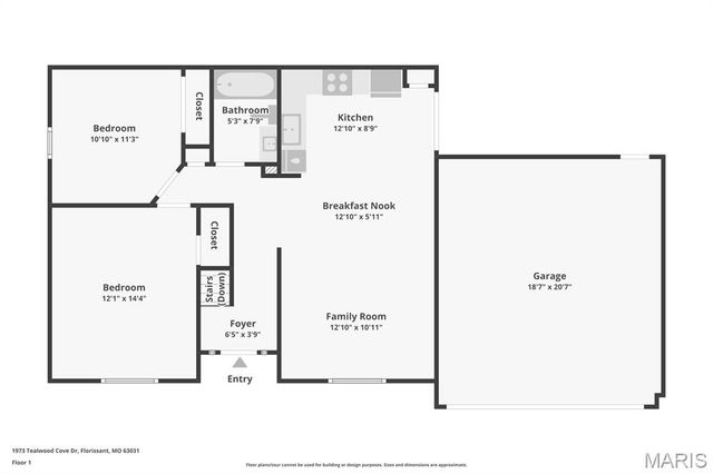 1973 Tealwood Cove Drive, Florissant, MO 63031