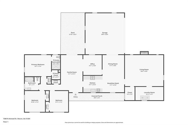 1588 N Atwood Drive, Macon, GA 31204