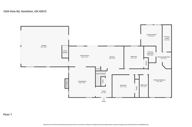 1634 Hine Road, Ross Twp, OH 45013