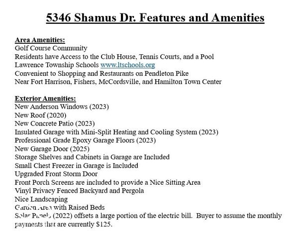 5346 Shamus Drive, Indianapolis, IN 46235