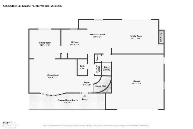 525 Saddle Lane, Grosse Pointe Woods, MI 48236