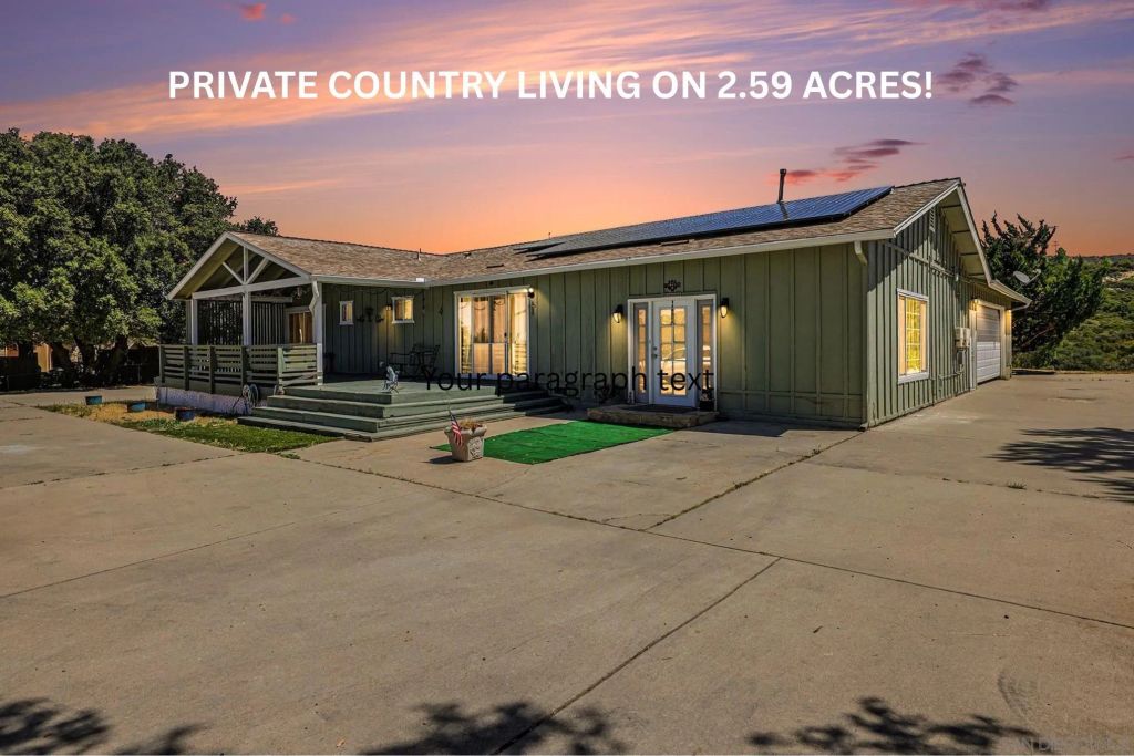 10442 Boulder Creek Rd., Descanso, CA 91916
