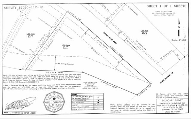 TBD CR 4833, Leonard, TX 75452