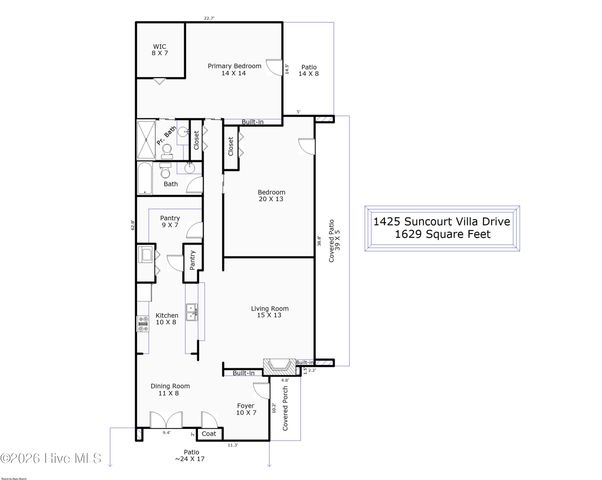 1425 Suncourt Villa Drive, Wilmington, NC 28409
