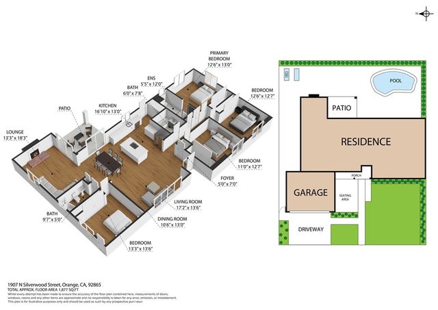 1907 N Silverwood, Orange, CA 92865