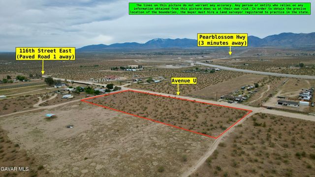 Ave U Vic 116th St East, Littlerock, CA 93543