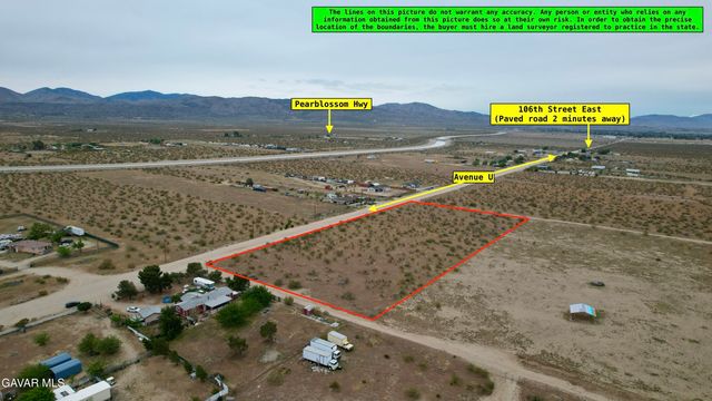 Ave U Vic 116th St East, Littlerock, CA 93543