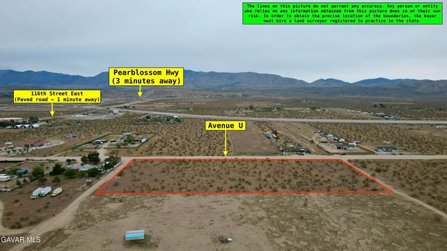 Ave U Vic 116th St East, Littlerock, CA 93543