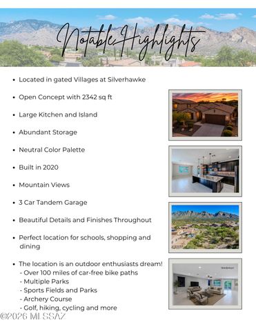 11777 N Silverscape Drive, Tucson, AZ 85737