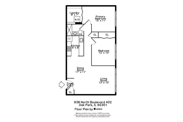 938 NORTH Boulevard 402, Oak Park, IL 60301
