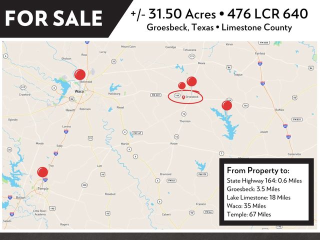 476 Lcr 640, Groesbeck, TX 76642