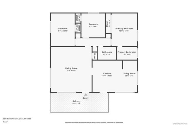 2616 Bonita Vista Dr, Julian, CA 92036