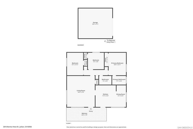 2616 Bonita Vista Dr, Julian, CA 92036