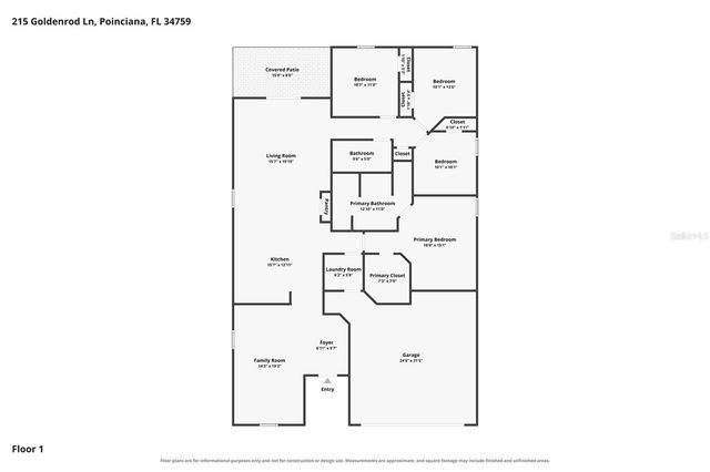 215 GOLDENROD LANE, Poinciana, FL 34759