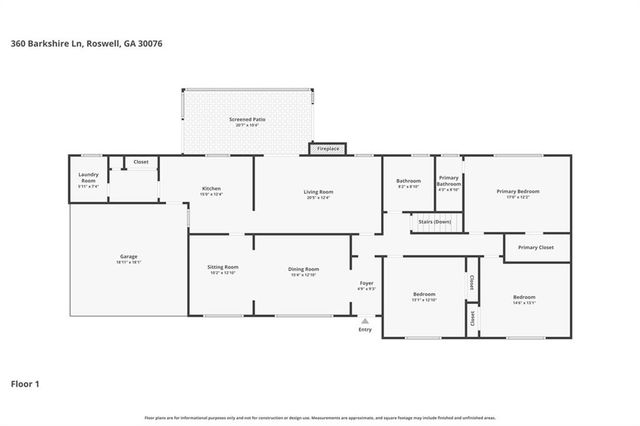360 Barkshire Lane, Roswell, GA 30076