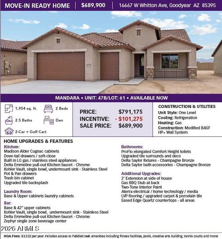 16667 W WHITTON Avenue, Goodyear, AZ 85395