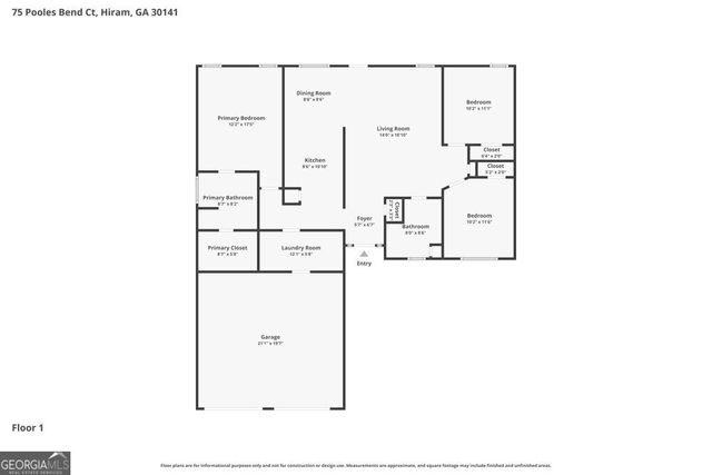 75 Pooles Bend Court, Hiram, GA 30141