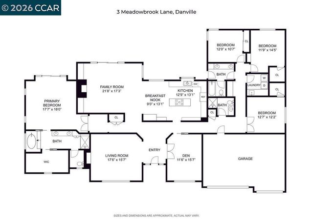 3 Meadowbrook Ln, Danville, CA 94526