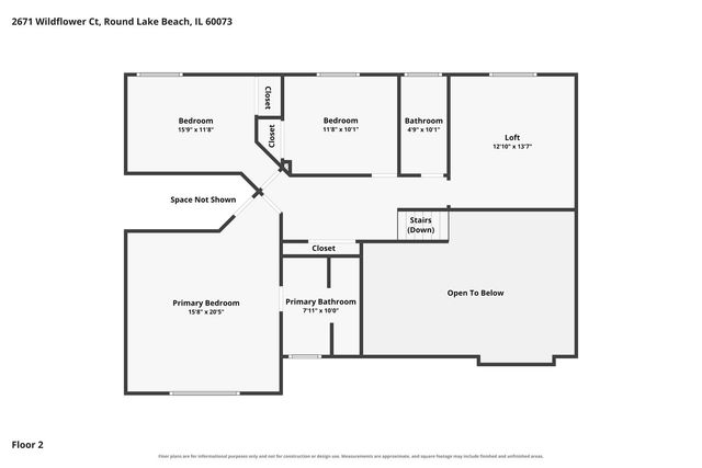 2671 Wildflower Court, Round Lake Beach, IL 60073