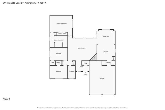 6111 Maple Leaf Drive, Arlington, TX 76017