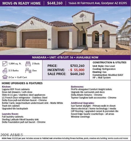 16666 W FAIRMOUNT Avenue, Goodyear, AZ 85395