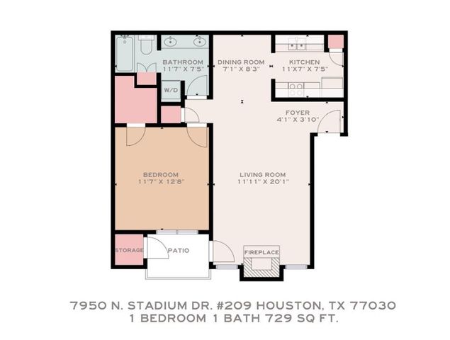 7950 N Stadium Drive 209, Houston, TX 77030