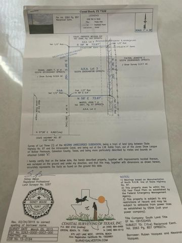0 Tbd, Crystal Beach, TX 77650