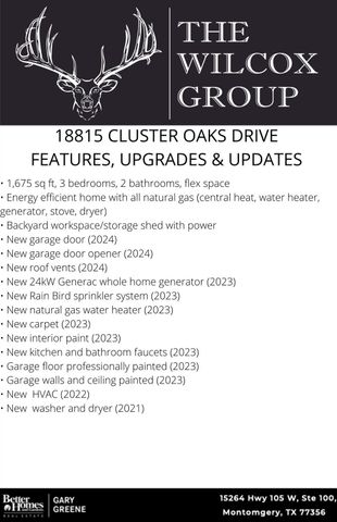 18815 Cluster Oaks Drive, Magnolia, TX 77355