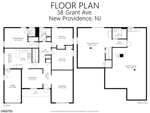 58 Grant Ave, New Providence Boro, NJ 07974