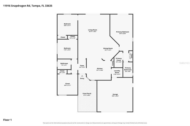 11916 SNAPDRAGON ROAD, Tampa, FL 33635