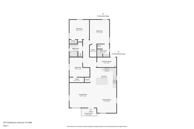 1617 N Binkley, Sherman, TX 75020