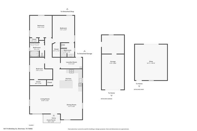 1617 N Binkley, Sherman, TX 75020