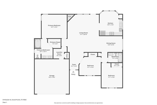 519 Kessler Street, Grand Prairie, TX 75052