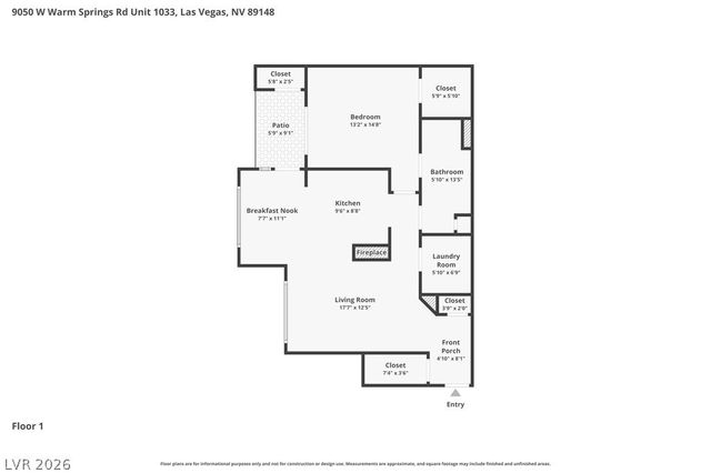 9050 West Warm Springs Road 1033, Las Vegas, NV 89148