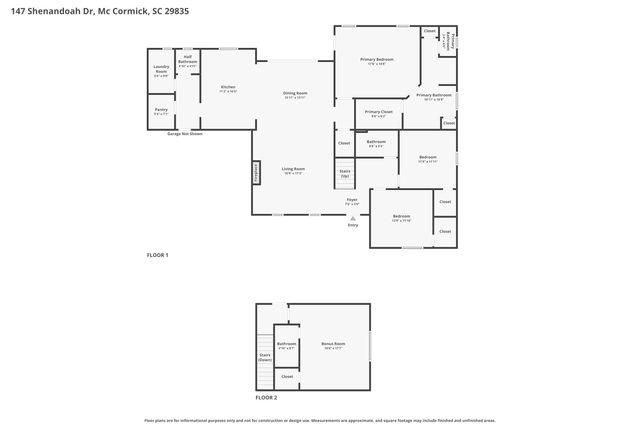 147 Shenandoah Drive, Mc Cormick, SC 29835