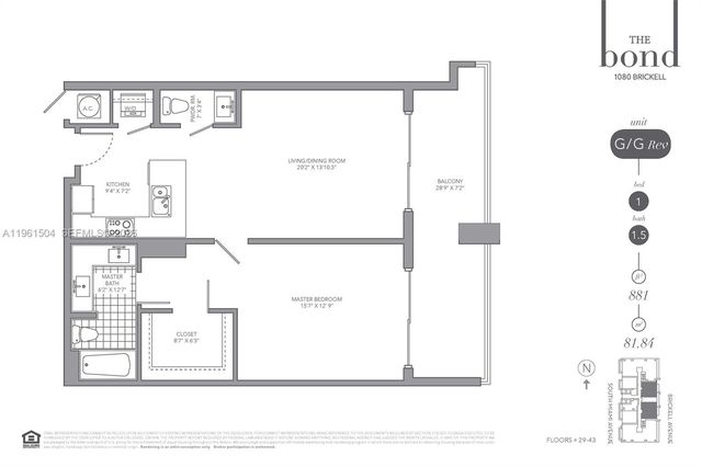 1080 Brickell Ave 3204, Miami, FL 33131