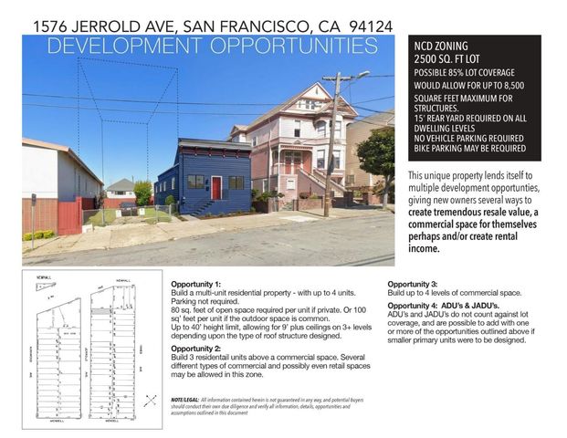 1574 Jerrold Avenue, San Francisco, CA 94124