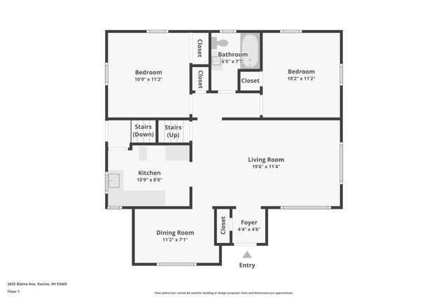 2835 Blaine AVENUE, Racine, WI 53405