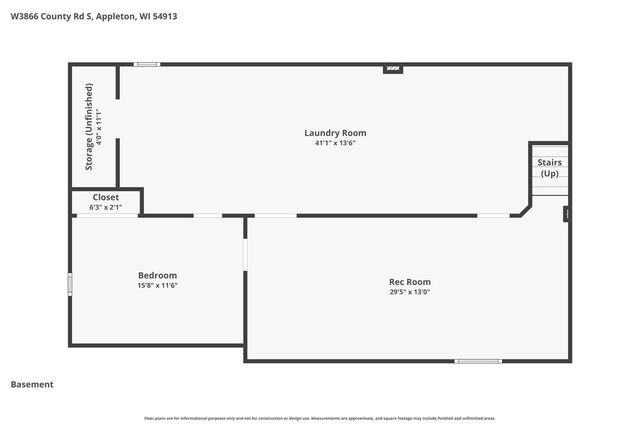 W3866 COUNTY RD S, Appleton, WI 54913