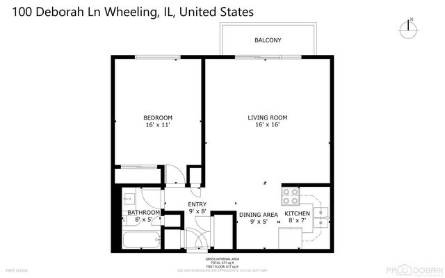 100 DEBORAH Lane B18, Wheeling, IL 60090