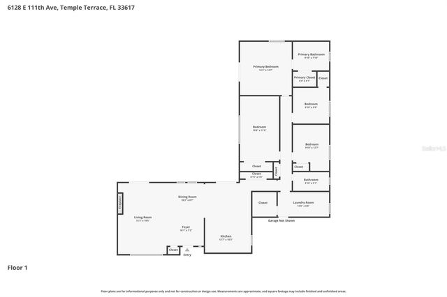 6128 E 111TH AVENUE, Temple Terrace, FL 33617